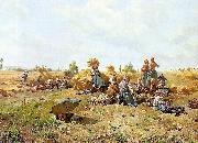 Daniel Ridgeway Knight Harvest Repast painting